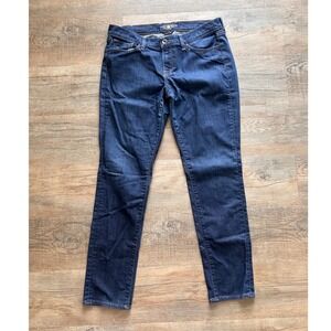 Lucky Brand Charlie Skinny Jeans Dark Wash Denim 7W11280 Womens 14/32‎